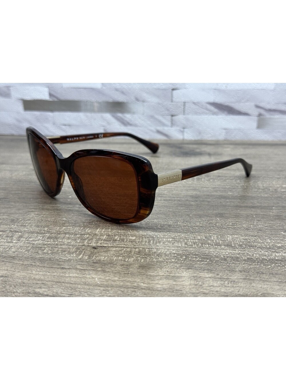 Ralph Lauren Brown Tortoise Gold Oversized Eyeglasses RA5223 1625/13 57[]16-140